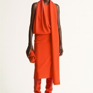 Elizabeth and James Tangerine Back Zip Skirt